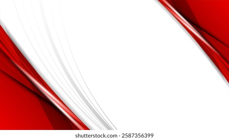 Abstract red and white background with space for text. Vector illustration design for presentation, banner, cover, web, card, poster, wallpaper	