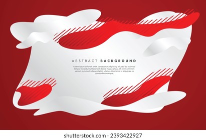 abstract red and white background template for cover and backdrop banner