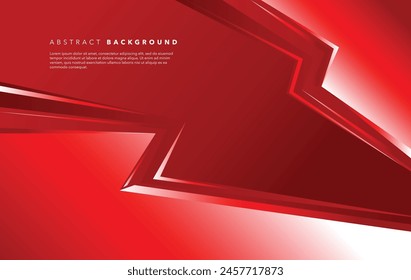 Plantilla abstracta de fondo rojo y blanco