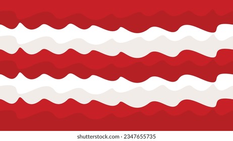 Abstract red and white background, red velvet cake, Indonesian flag, Indonesian independence day