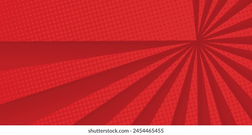 Abstract red and white banner design vector, dynamic sporty horizontal background template for media promotion or web banner vector illustration.