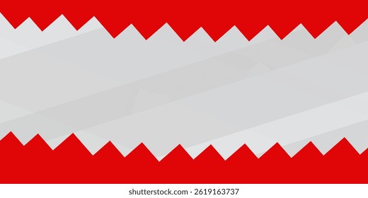 Vetor de design de banner vermelho e branco abstrato, modelo de fundo horizontal esportivo dinâmico para promoção de mídia ou banner da Web
