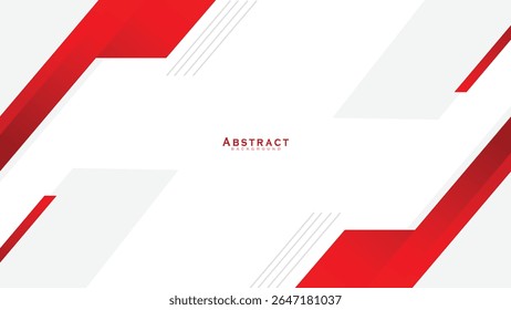Abstrato vermelho branco espaço em branco moderno futurista fundo vetor ilustração design. Design de ilustração vetorial para apresentação, banner, capa, web, cartão, cartaz, papel de parede
