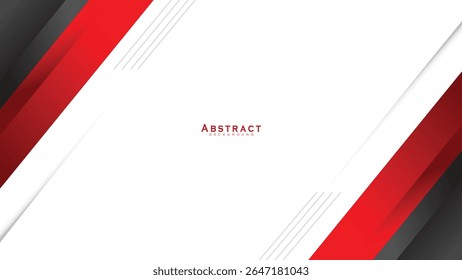 Abstrato vermelho branco espaço em branco moderno futurista fundo vetor ilustração design. Design de ilustração vetorial para apresentação, banner, capa, web, cartão, cartaz, papel de parede