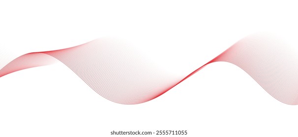 abstract red white blend wave lines design can be used background.