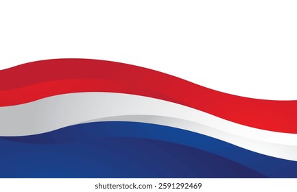 Abstract red white blue background modern design