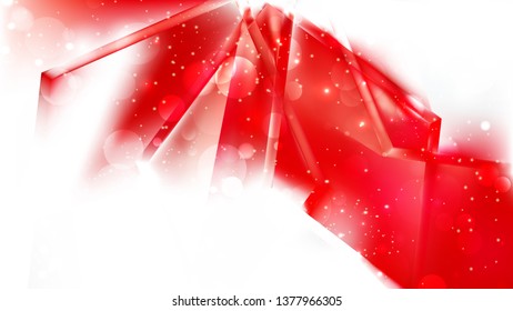 Abstract Red and White Blurred Lights Background Design