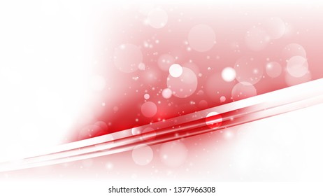 Abstract Red and White Bokeh Background Image