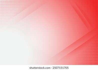 Abstract red and white color background design with lines