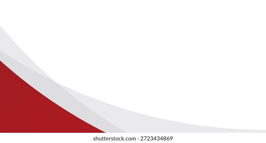 Fondo Abstractas de la curva roja y blanca. Antecedentes de tecnología futurista