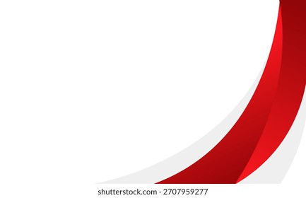 Abstractas fondo curvo rojo y blanco, moderno Fondo de pantalla minimalista. Adecuado para diseños de Plantilla, Anuncios de venta, tarjetas de visita, presentaciones, Sitios web y páginas
