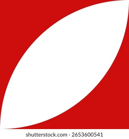 Abstrato Vermelho e Branco Curvo Forma Plano de Fundo Padrão