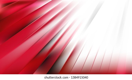 Abstract Red and White Diagonal Lines Background Illustration