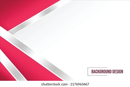 Abstract red and white flag with background. Independence day concept. Vector Illustration.