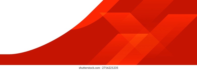 Abstract Red and White Geometric Diagonal Shapes Background. Modern creative trendy design in vector illustration