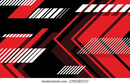 Fondo Abstractas de líneas geométricas rojas y blancas