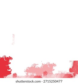 Abstract Red and White Glitch Paint Texture. Suitable for Wallpaper, or Social Media