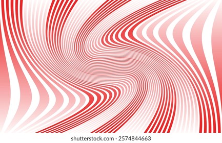 abstract red white gradient twist line pattern suitable for background.