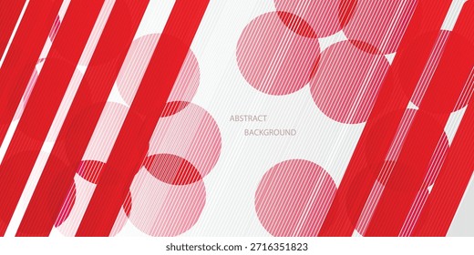 Abstractas fondo gráfico rojo y blanco con líneas diagonales Tecnología concepto futurista. Traje para el cartel, Anuncio, folleto, cubierta, Ilustración vectorial del volante