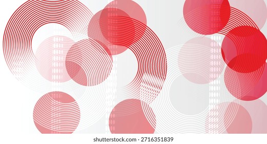 Abstractas fondo gráfico rojo y blanco con líneas diagonales Tecnología concepto futurista. Traje para el cartel, Anuncio, folleto, cubierta, Ilustración vectorial del volante