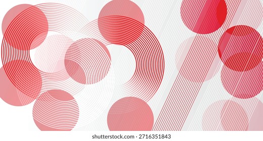 Abstractas fondo gráfico rojo y blanco con líneas diagonales Tecnología concepto futurista. Traje para el cartel, Anuncio, folleto, cubierta, Ilustración vectorial del volante