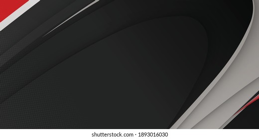 Abstract red white gray overlap design modern background vector illustration