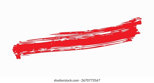 Fundo Grunge vermelho e branco abstrato com estilo de meio-tom. Ilustração de traçado de pincel para banners, pôsteres ou esportes.