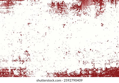 Abstract red and white grunge distressed texture with a rough, aged look. Ideal for backgrounds, overlays, and design projects.
