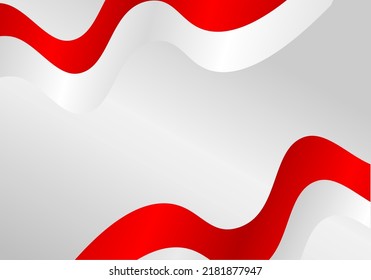 Abstract red and white Indonesian flag background