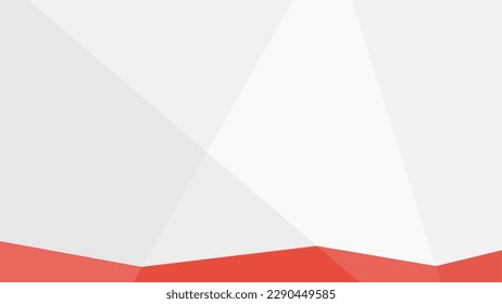 abstract red and white lowpoly vector background