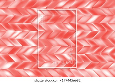 Resumen mosaico rojo y blanco con un degradado único borroso. Fondo colorido moderno con formas repetidas geométricas. Ilustración vectorial fácil de editar y personalizar. EPS10
