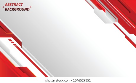 Abstract red and white motion technology design. Vector corporate background. vector illustration.