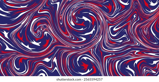 Abstract red and white on blue background. Vector illustration for banner, poster, wallpaper, card