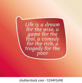 abstract red white quotation background