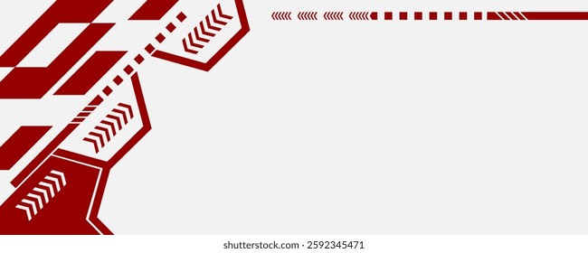 Abstract red and white with stripe line on gradient white background
