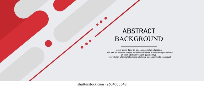 Abstract red and white with stripe line on gradient white background. vector