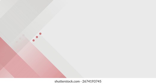 Abstract red and white with stripe line on gradient white background

