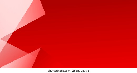 Abstract Red and white triangle overlap vector background for corporate concept, template, poster, brochure, website, flyer design. Vector illustration	