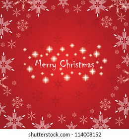 Abstract red white winter background