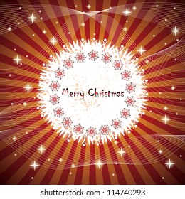 Abstract red white winter background