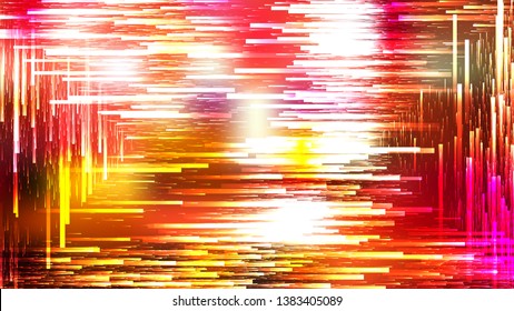 Abstract Red White and Yellow Dynamic Random Lines Background