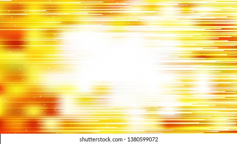 Abstract Red White and Yellow Horizontal Lines Background Vector Illustration