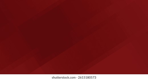 Abstract red wide banner background with 3d shadow geometric shapes decoratoin vector eps10