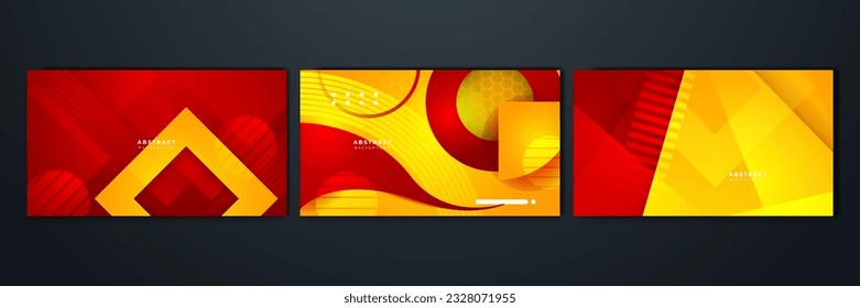 Abstract red and yellow background. Design for poster, template on web, backdrop, banner, brochure, website, flyer, landing page, presentation, certificate, and webinar