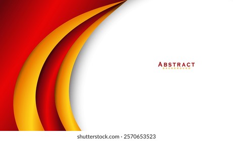 Abstract red and yellow background. Design for poster, template on web, backdrop, banner, brochure, website, flyer, landing page, presentation, certificate, and webinar