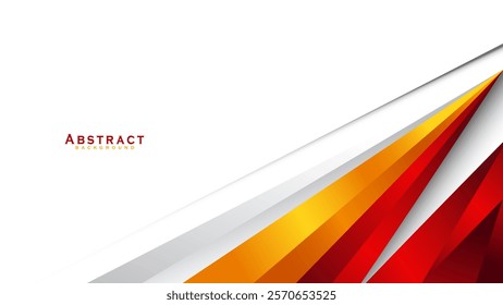 Abstract red and yellow background. Design for poster, template on web, backdrop, banner, brochure, website, flyer, landing page, presentation, certificate, and webinar