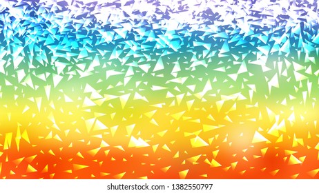 Abstract Red Yellow and Blue Triangle Background Vector Illustration