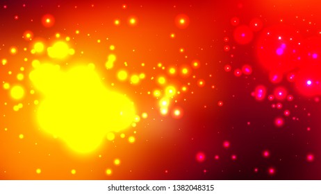 Abstract Red and Yellow Blur Lights Background