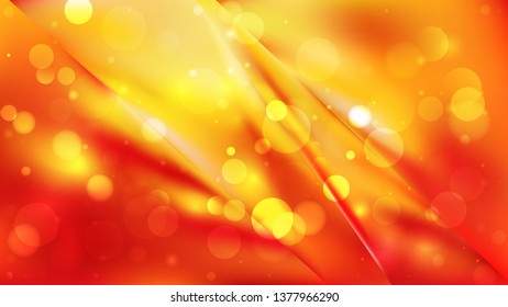 Abstract Red and Yellow Bokeh Background Vector