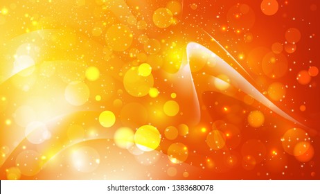 Abstract Red and Yellow Bokeh Defocused Lights Background Vector